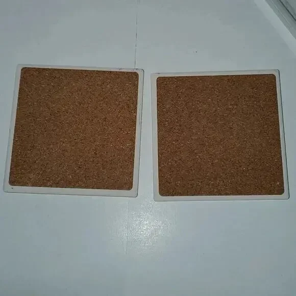 Red Truck and Dog Rustic Christmas Coasters Set of 4 NWT - Picture 6 of 6